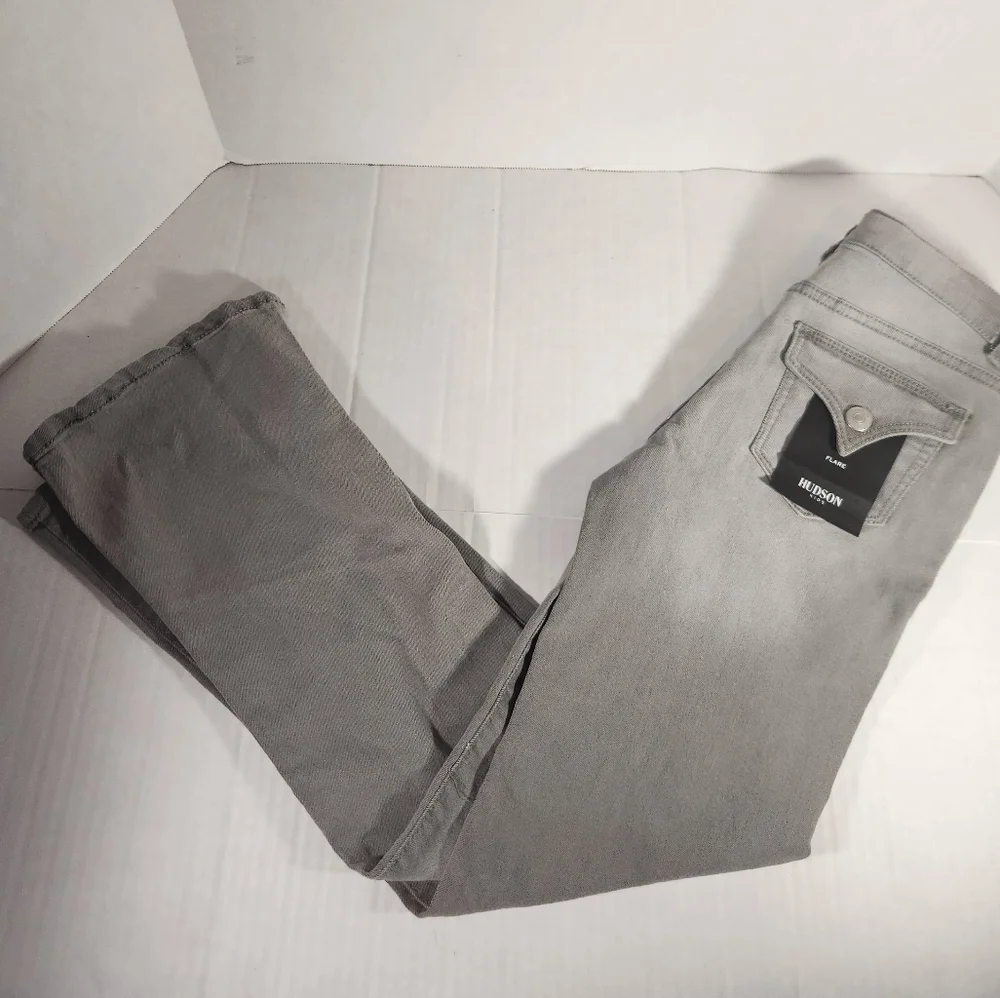 NWT Girl's Hudson Splice Flare Distressed Jeans - Picture 9 of 10